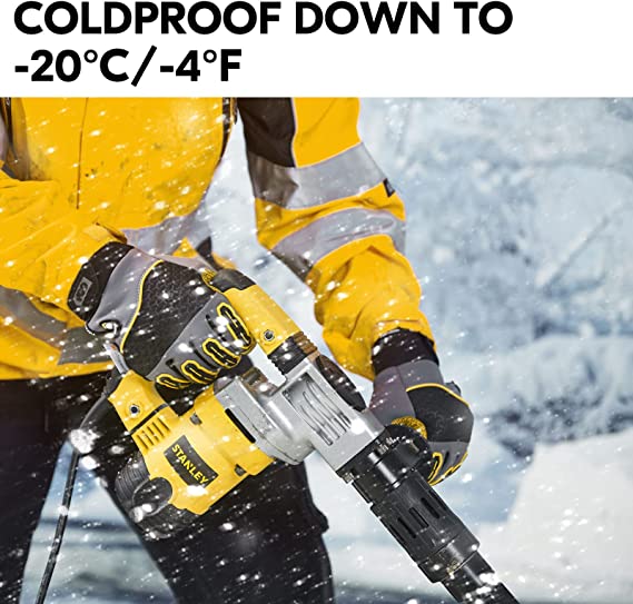 Vgo | Lined Leather Warm Winter Cold Storage Frozen Safety Working Gloves