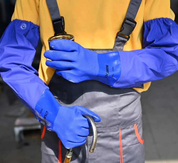 LANON | 26″ Elbow Length PVC Chemical Resistant Gloves