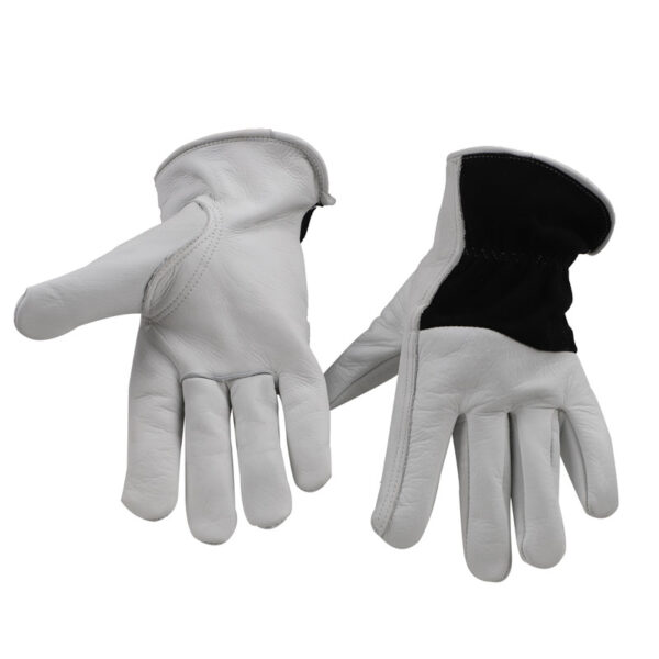 New Splicing Cowhide Comfort Gardening Planting Gloves