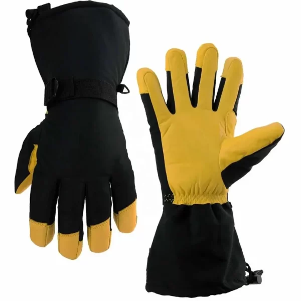 Ozero | Winter Ski Snow and Snowboard Gloves Guantes De Nieve Leather Mitts .